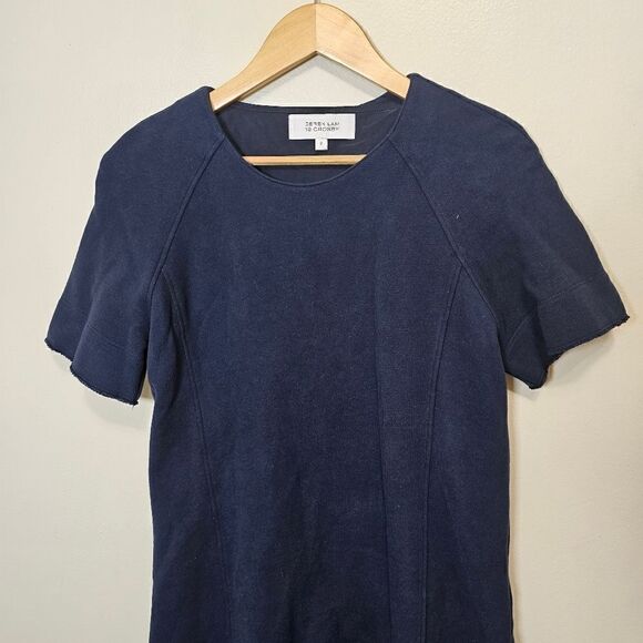 Derek Lam 10 Crosby Blue Sweatshirt Dress 2 in 1 Size 8 - Picture 8 of 14
